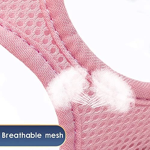 Dog Harness and Leash Set, No Pull Soft Mesh Pet X-Small (Pack of 1) Pink