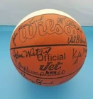 PHOENIX SUNS AUTOGRAPHED TEAM BASKETBALL 1984 1985 ADAMS NANCE DAVIS MACLEOD +14
