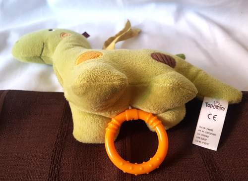 Topomini Spieluhr 🦕 DRACHE DINO 🦕 grün KREISE Guten Abend, gute Nacht NEUw - Bild 4 von 5