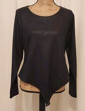 Good American Womens 16 W (5) Black Faux Leat...