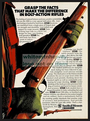 1981 SMITH & WESSON S&W Model 500 Bolt Action Rifle Photo AD Hunting Advertising
