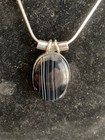 Elegant Scottish Agate Artisan Sterling Necklace with Ring From Film Collection — photo 2