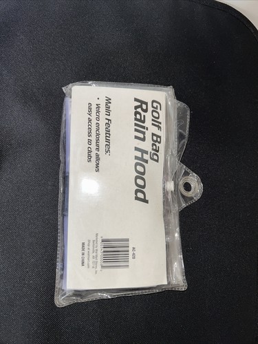 Athletic Works Golf Bag Rain Hood Cover Clear New - Picture 3 of 3