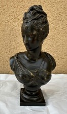 ANCIEN BUSTE DE FEMME EN BRONZE ÉPOQUE XIXEME NAPOLÉONIENNE III
