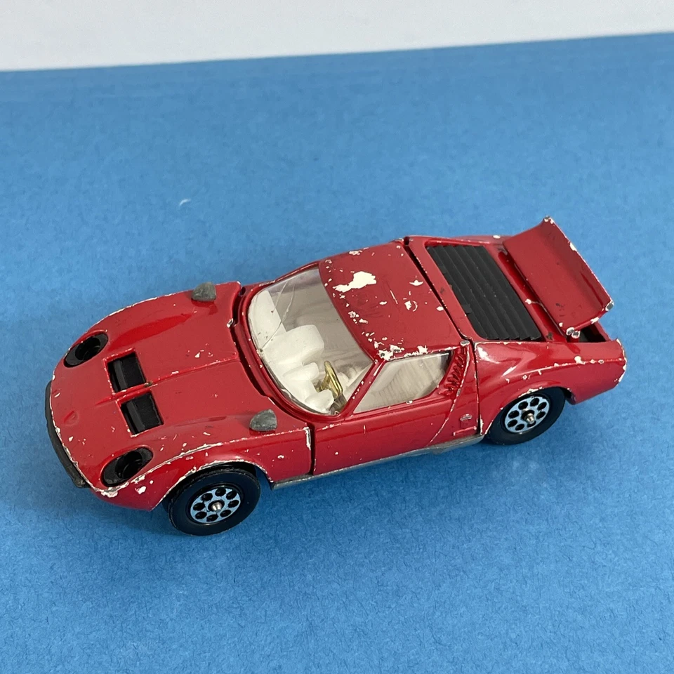 CORGI TOYS #342 LAMBORGHINI MIURA GT P400 RED Diecast GT Britain - Image 2 of 4