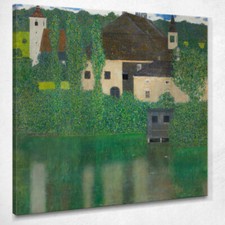 Castello Acquatico Kammer Chateau Vicino Ad Attersee I Gustav Klimt, kg144 quadr