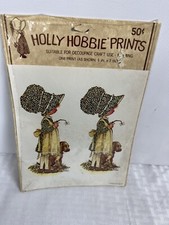Vintage Holly Hobbie American Greetings Prints Decoupage for Crafts Lot of 2