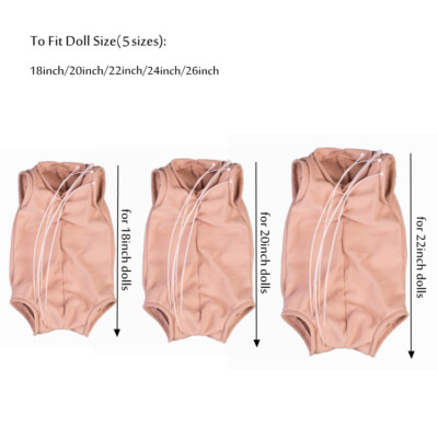 Cloth Body for 18''/20''/22''/24''/26'' Reborn Dolls Full Limbs Doll Kits DIY Repair