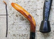 Vintage Irish Black Thorn cane walking stick Shillelagh old 34.5" ESTATE SALE