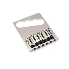 KD By AxLabs Tele Style Bridge - 6-Saddle, 4-Screw Mount - Nickel