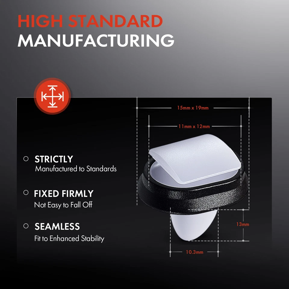 Clip de moldura lateral de carrocería de nailon de 20 piezas con clip de moldura de sellador para Chrysler Dodge Foto 3 de 4