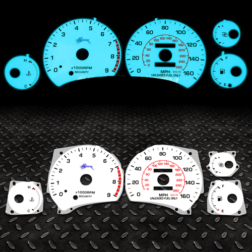LOT OF 3X - Indiglo Glow Gauge Blue Dash For 90-99 Toyota Mr2 Turbo Usdm Cluster - Foto 1 di 3
