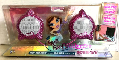 BRATZ ~ Desktop Speakers Bratz Be-Bratz Space Saving USB Wired NIB Girls