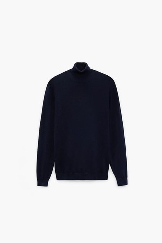 MEN ZARA ROLL NECK JUMPER SWEATER 