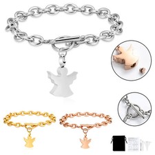 Angel Urn Bracelet for Ashes for Women Cremation Bracelet for Ashes Memorial Urn