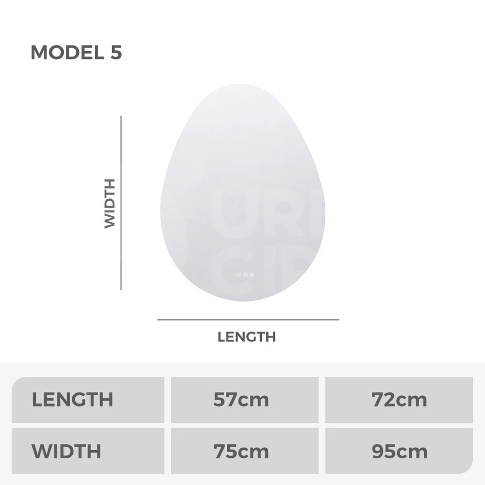 Simplus LED Bathroom Mirror Makeup Wall Mount Stand Vanity Mirrors Light Decor - image 4 of 4