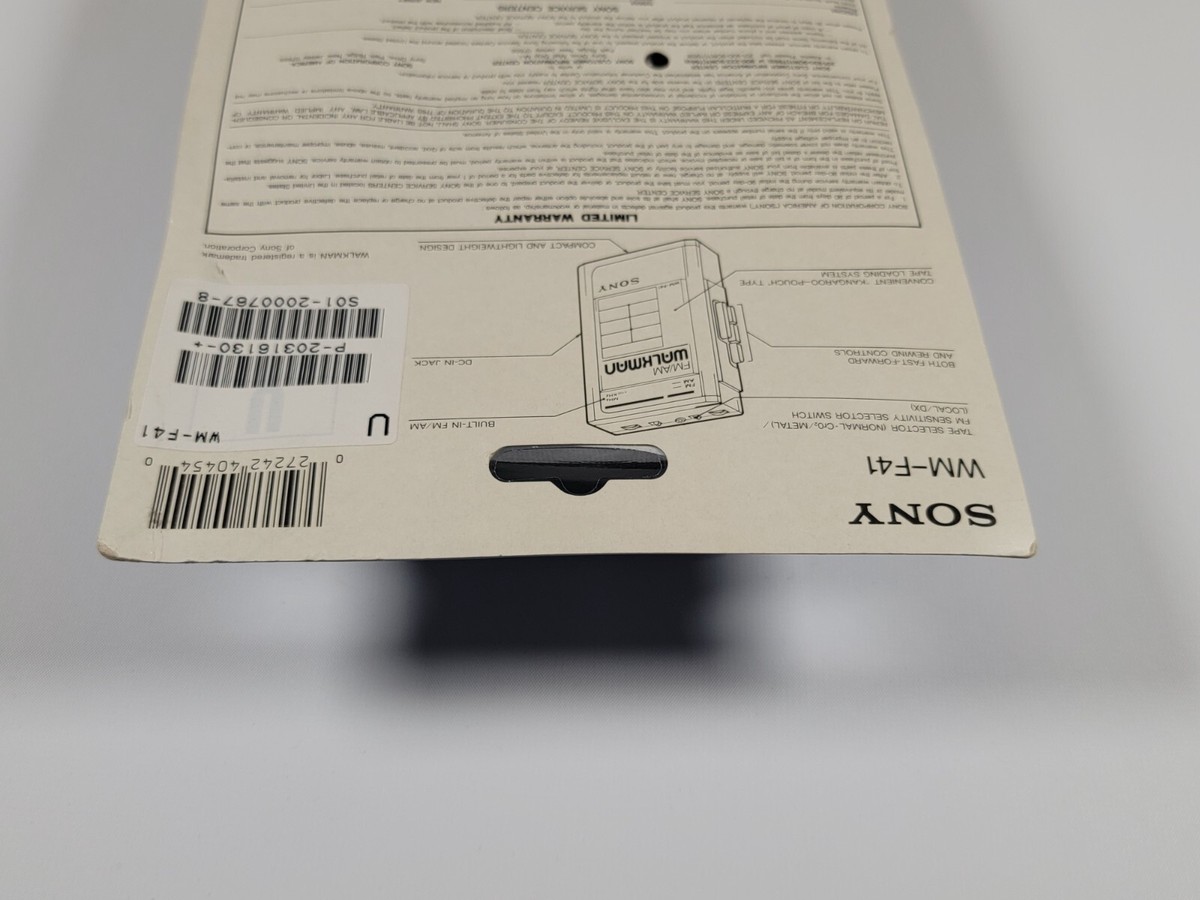 オプション1 🔥 NEW SEALED Sony Walkman WM-F41 Cassette Tape Player AM/FM