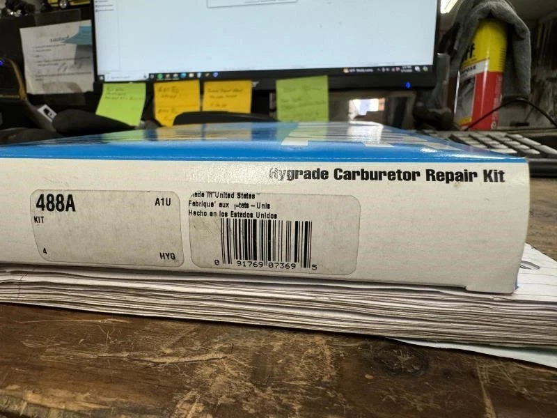 Комплект карбюраторов Hygrade 488A подходит для 60-х Chevy Buick Olds Pontiac Rochester 1-BBL - Изображение 2 из 3