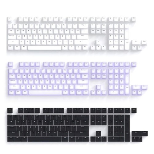 Colorful Silicone Keyboard Keycaps, Soft Skin Friendly Texture Quiet Operates - Photo 2/10