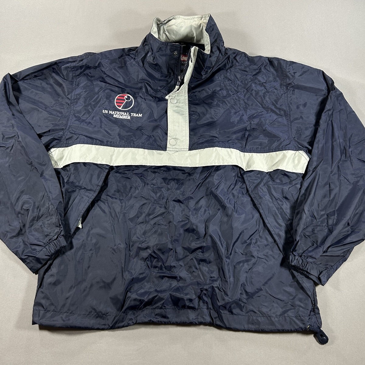 Vintage USA Badminton Team Jacket King Louie Weathermatic 80s Medium Mens View 2
