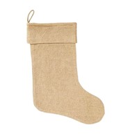 Universal Fabric Burlap Natural Holiday Christmas Stocking on sale Universal Fabric Burlap Natural Holiday Christmas Stocking on sale