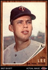 1962 Topps #166 Don Lee Normal Tint Twins COMMON VARIATION 8.5 - NM/MT+
