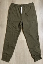 The North Face Fleece Sweatpants Activeware Joggers Green Olive Mens M New Draw