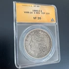 1886-O VAM-1A E REV  TOP 100 Morgan Silver Dollar  - Free Shipping in USA