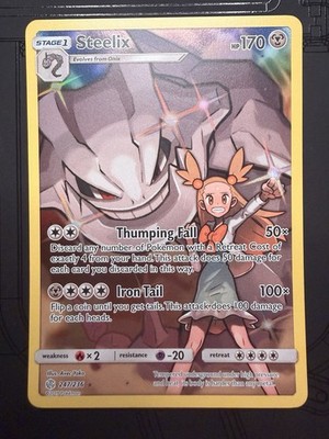 2019 Steelix 247/236 Sun & Moon Cosmic Eclipse Character Secret Rare LP