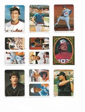 1984 OPC Stickers Baseball:Lot of 9 different