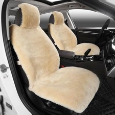 Fluffy Fur Sheepskin Car Seat Cover Automotive Interior Accessories Seat Covers