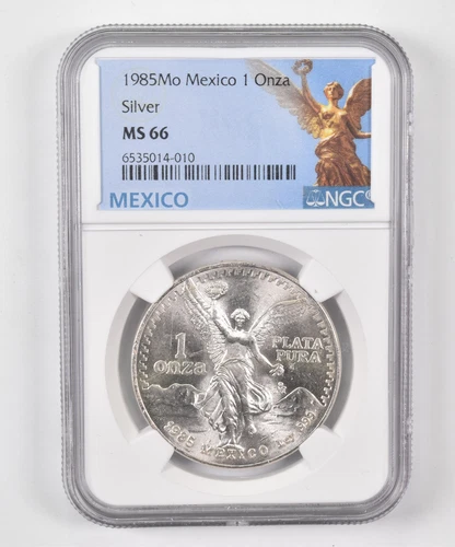 1 Mexican Onza 1985 MS66 Libertad Mexico Mexican NGC *8160