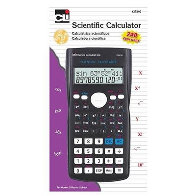 Charles Leonard Scientific Calculator 12-Digit Dual Power School Office Home