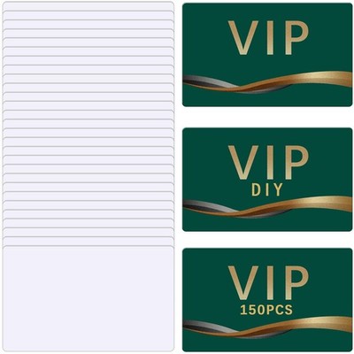150 Pcs Sublimation Business Card Blanks Metal Bulk Aluminum Double Sides Nam...