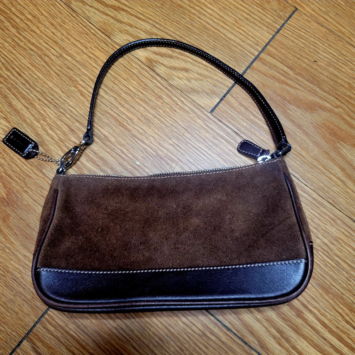 Coach Hampton Zip Suede Exterior Bags & Handbags for Women for