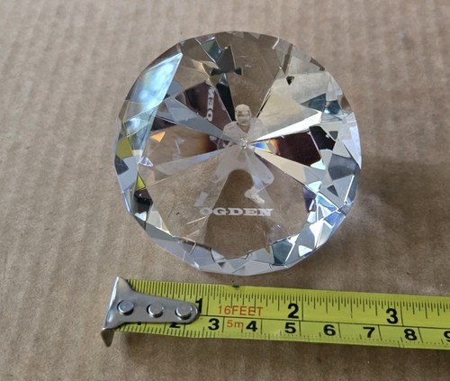 Cristal en forma de diamante Jonathan Ogden raro - Imagen 4 de 6