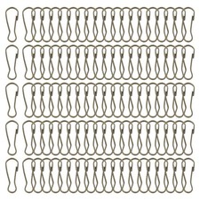 Lanyard Hooks, 100 Pcs 20x7.1x1.9mm Stainless Steel 304 Hook, Bronze