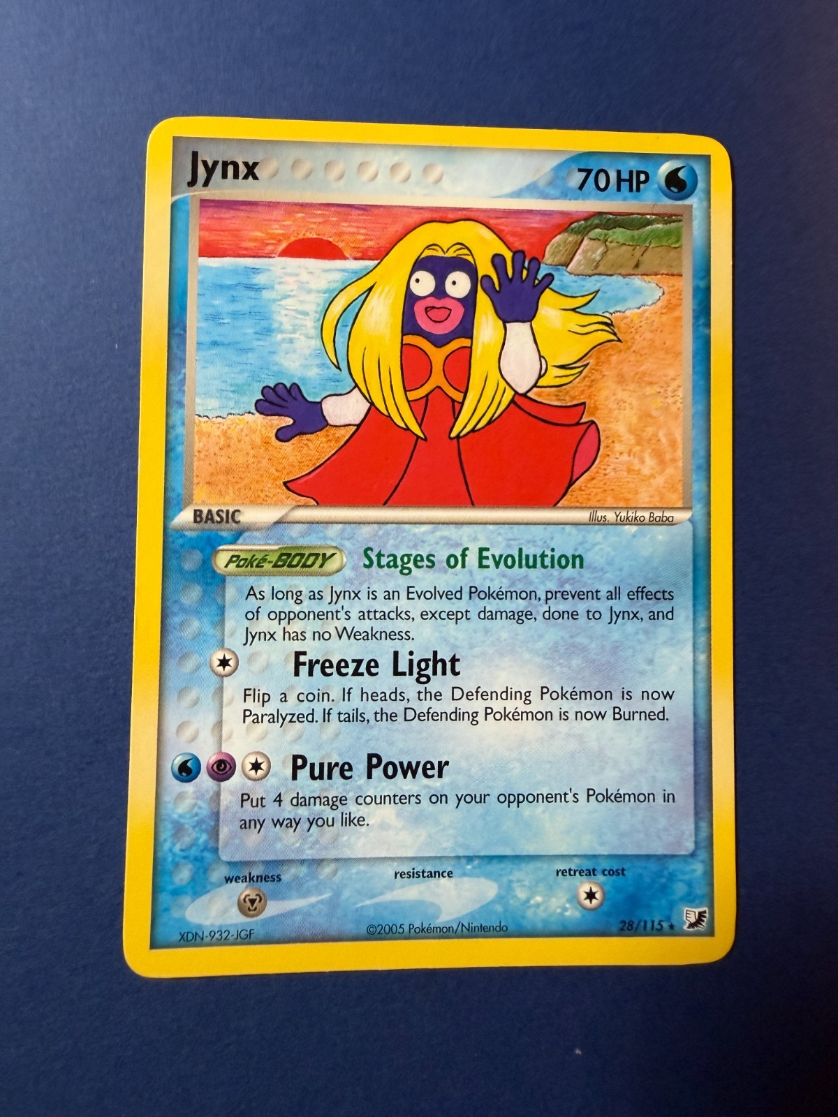 🔥 2005 Pokémon Jynx 28/115 Unseen Forces NM EX Era Rare 🔥