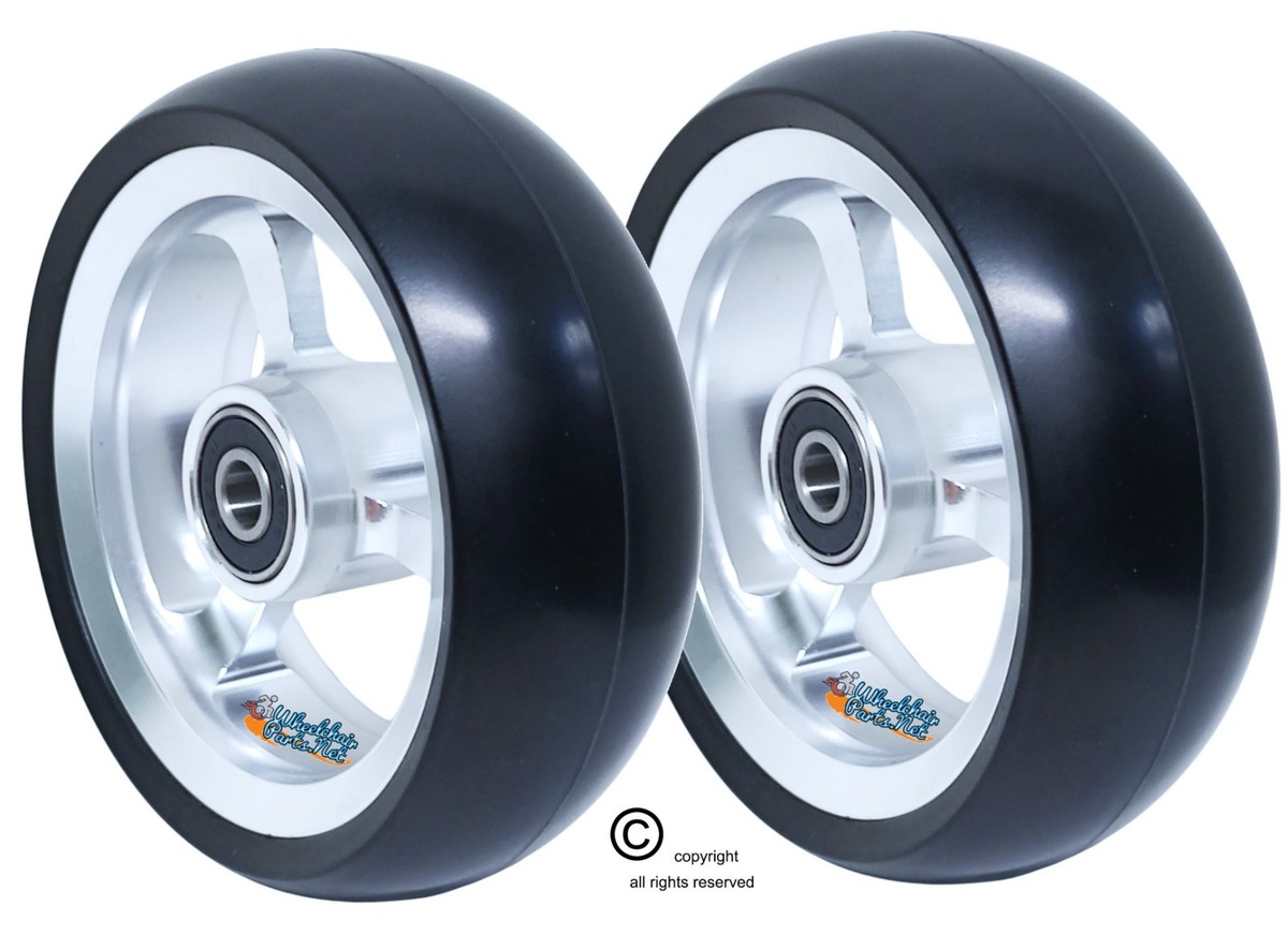 Set of Soft Polyurethane Caster Wheels in 3