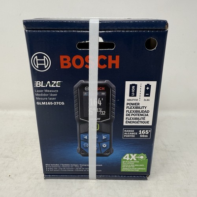 #ad NEW Bosch Blaze 165 ft Indoor Green Laser Distance Measurer GLM165 27CG $119.95