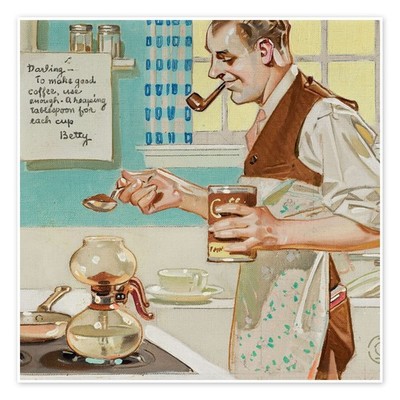 Poster Guter Kaffee - Joseph Christian Leyendecker