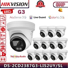 G3 Hikvision DS-2CD2387G3-LIS2UY/SL ColorVu+IR 8MP IP Camera Audible light Alarm