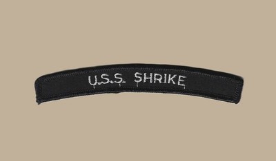 US Navy MHC-62 USS Shrike Coastal Mine Hunter Ship UIM Shoulder Rocker Tab (02)