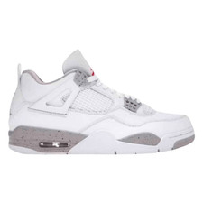 NIKE Air Jordan 4 Retro 'White Oreo' Sneakers Size 5.5Y/W7