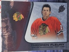 2003 Pacific Theoren Fleury Quest For The Cup 🚨🚨🚨 Chicago Blackhawks 