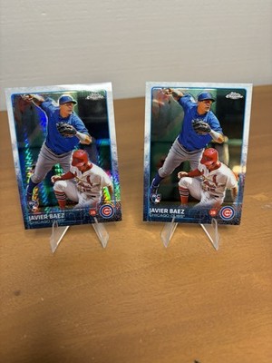 2015 Topps Chrome Lot (2) Javier Báez #89 Hyper & Base (RC)