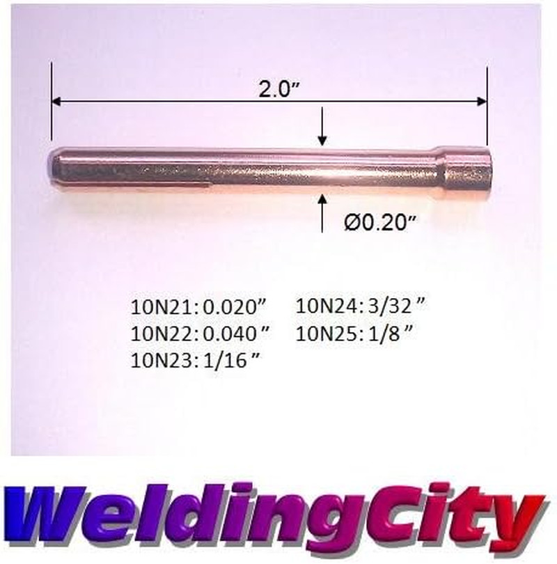 Weldingcity TIG Welding Torch Accessory Kit for Gas Lens Setup .040"-1/16"-3/32"