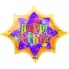 Starburst Happy Birthday Super Shape