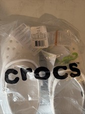 Crocs Classic Clog white Unisex Size M6/W8 Slip On New With Tags