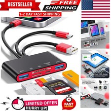 5-in-1 Memory Card Reader, USB OTG Adapter  SD Card Reader for i-Phone/i-Pad...